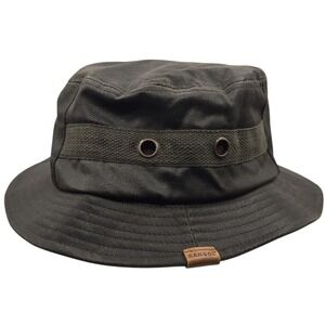 Kangol Military Rain Spey Hat Dark Green Extra Large Canvas Outdoor Fishing